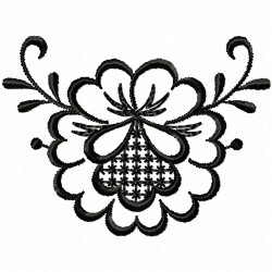 Flowers And Tree Embroidery Design 9